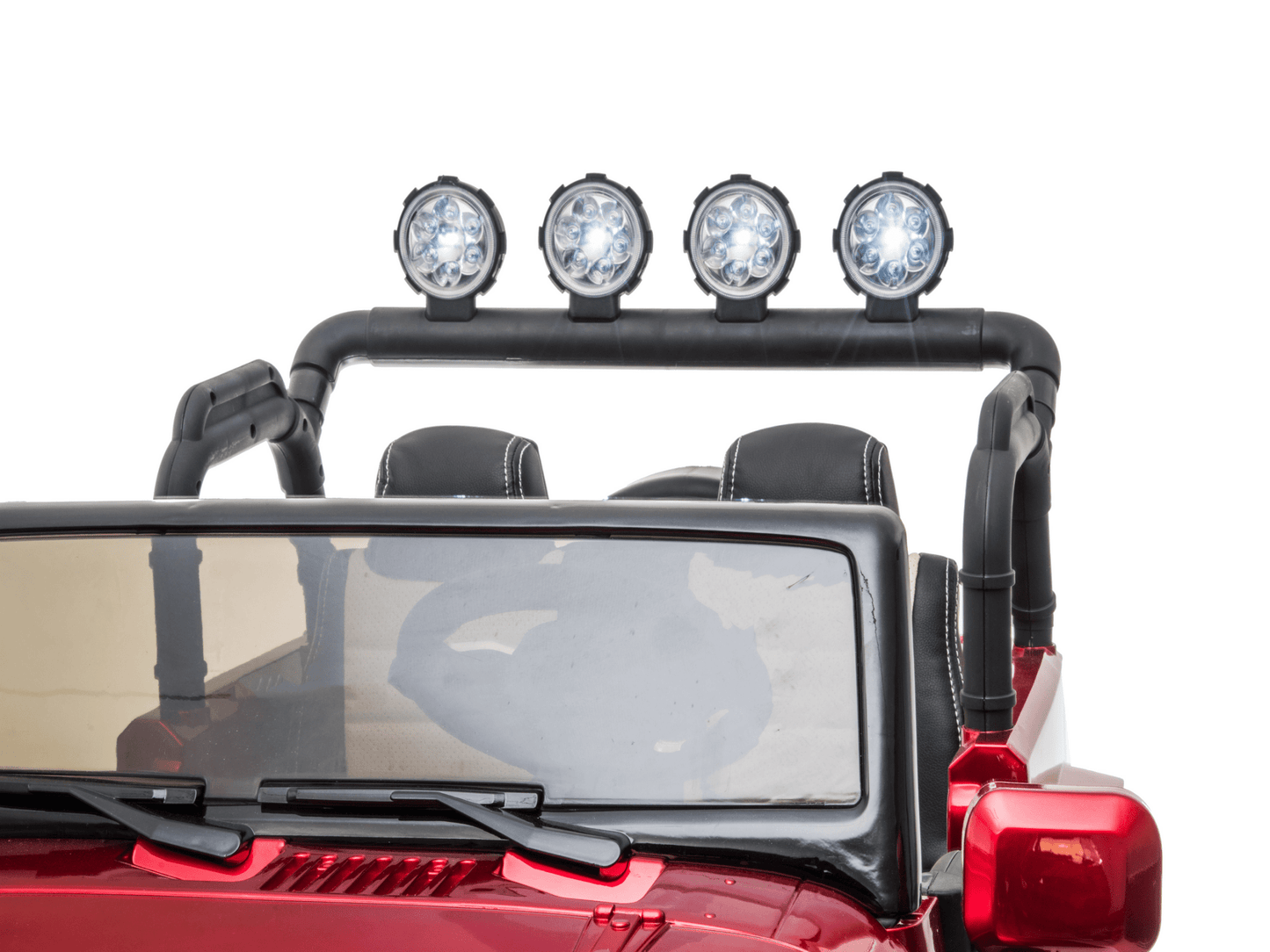 Magic Cars 2 Seater 24 Volt 4x4 Electric Ride On Jeep Style Rubber Tires Fully Loaded Truck ATV UTV For Kids Wireless Parental Control