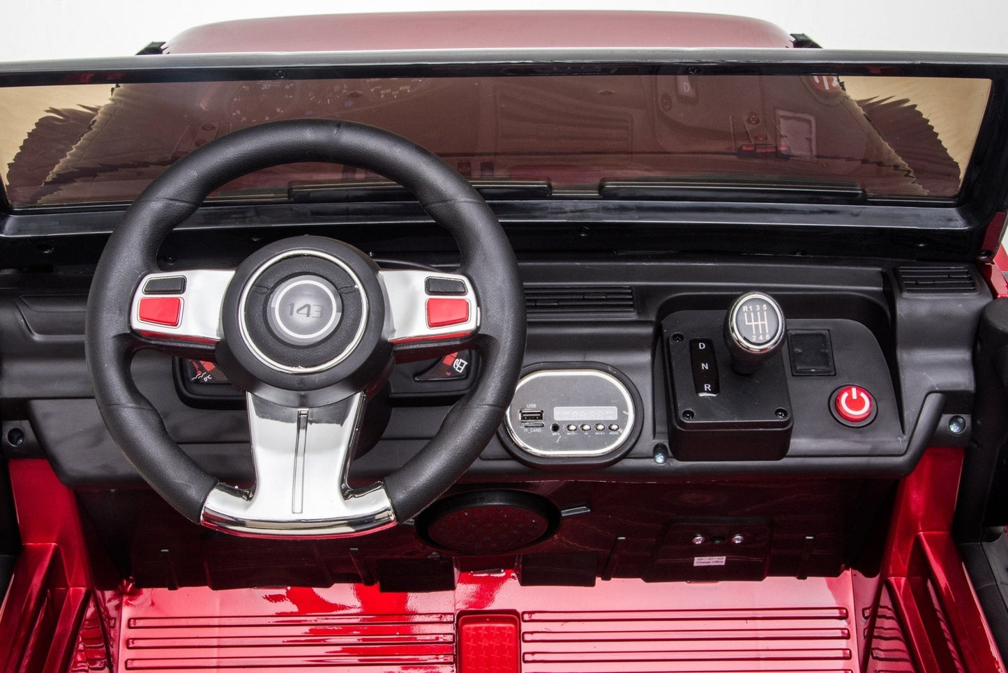 Magic Cars 2 Seater 24 Volt 4x4 Electric Ride On Jeep Style Rubber Tires Fully Loaded Truck ATV UTV For Kids Wireless Parental Control