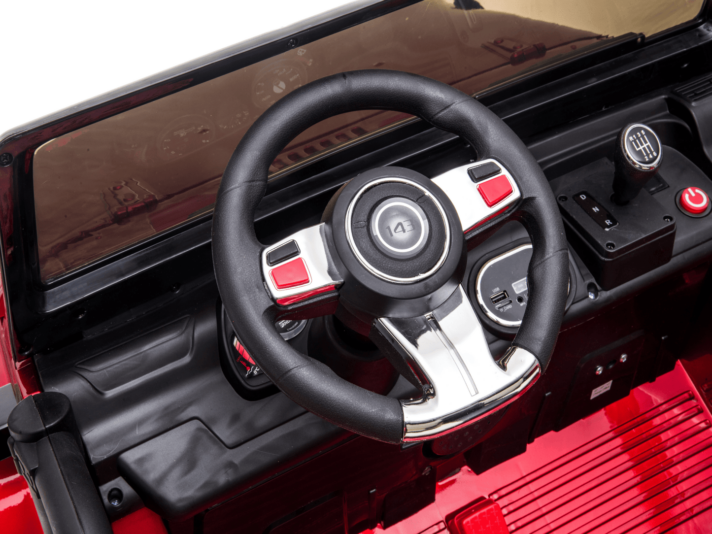 Magic Cars 2 Seater 24 Volt 4x4 Electric Ride On Jeep Style Rubber Tires Fully Loaded Truck ATV UTV For Kids Wireless Parental Control