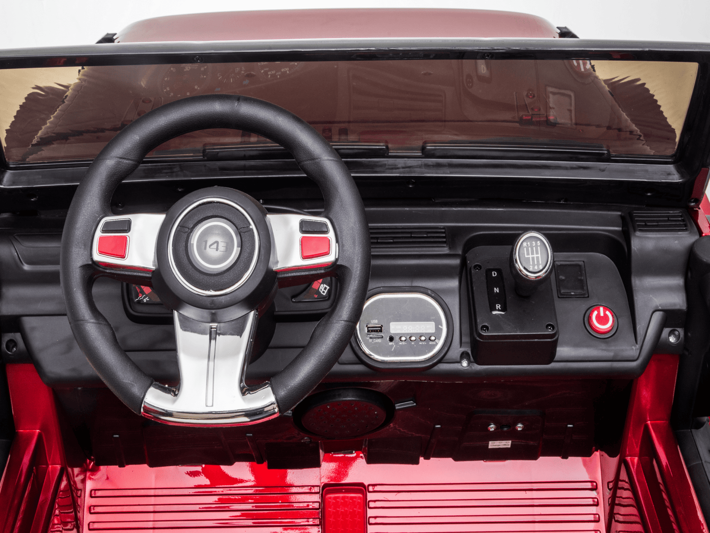 Magic Cars 2 Seater 24 Volt 4x4 Electric Ride On Jeep Style Rubber Tires Fully Loaded Truck ATV UTV For Kids Wireless Parental Control