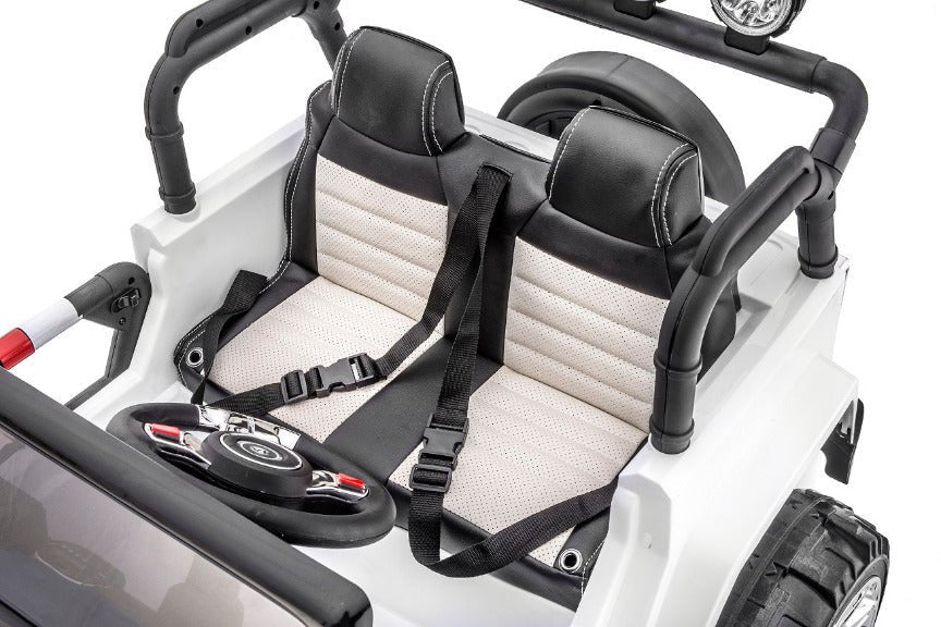 Magic Cars 2 Seater 24 Volt 4x4 Electric Ride On Jeep Style Rubber Tires Fully Loaded Truck ATV UTV For Kids Wireless Parental Control