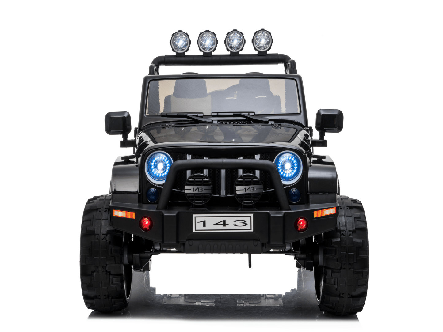 Magic Cars 2 Seater 24 Volt 4x4 Electric Ride On Jeep Style Rubber Tires Fully Loaded Truck ATV UTV For Kids Wireless Parental Control