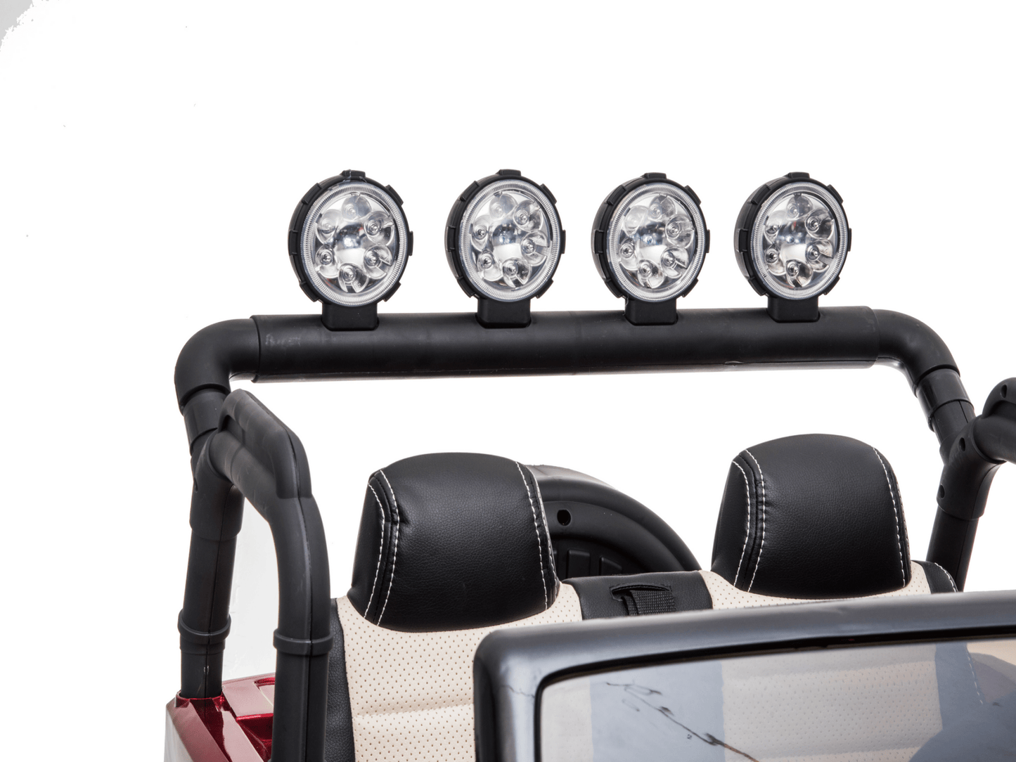 Magic Cars 24 Volt 2 Seater 4x4 Electric Ride On Jeep Style Rubber Tires Fully Loaded Truck UTV ATV For Kids Wireless Parental Control