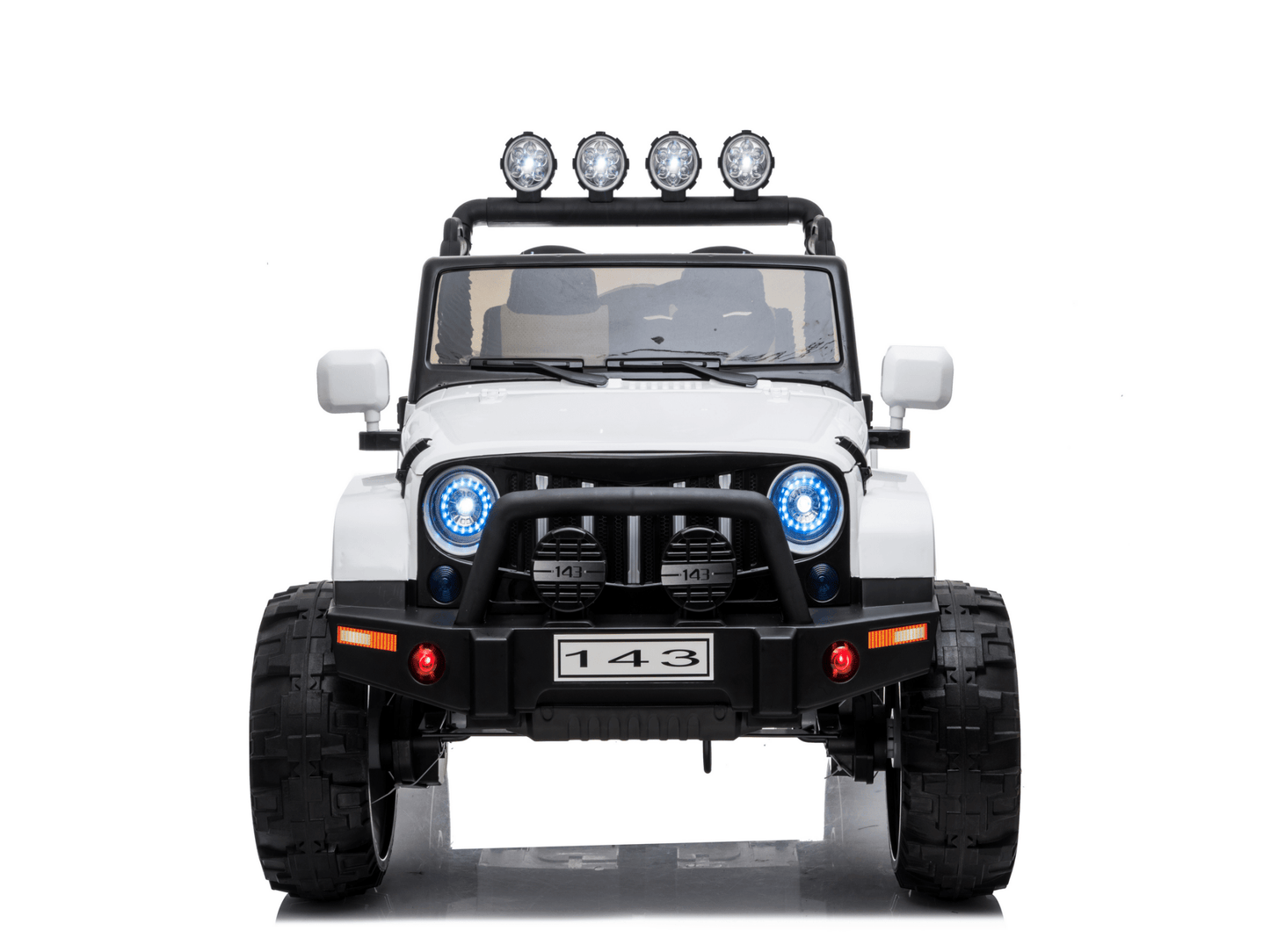 Magic Cars 24 Volt 2 Seater 4x4 Electric Ride On Jeep Style Rubber Tires Fully Loaded Truck UTV ATV For Kids Wireless Parental Control