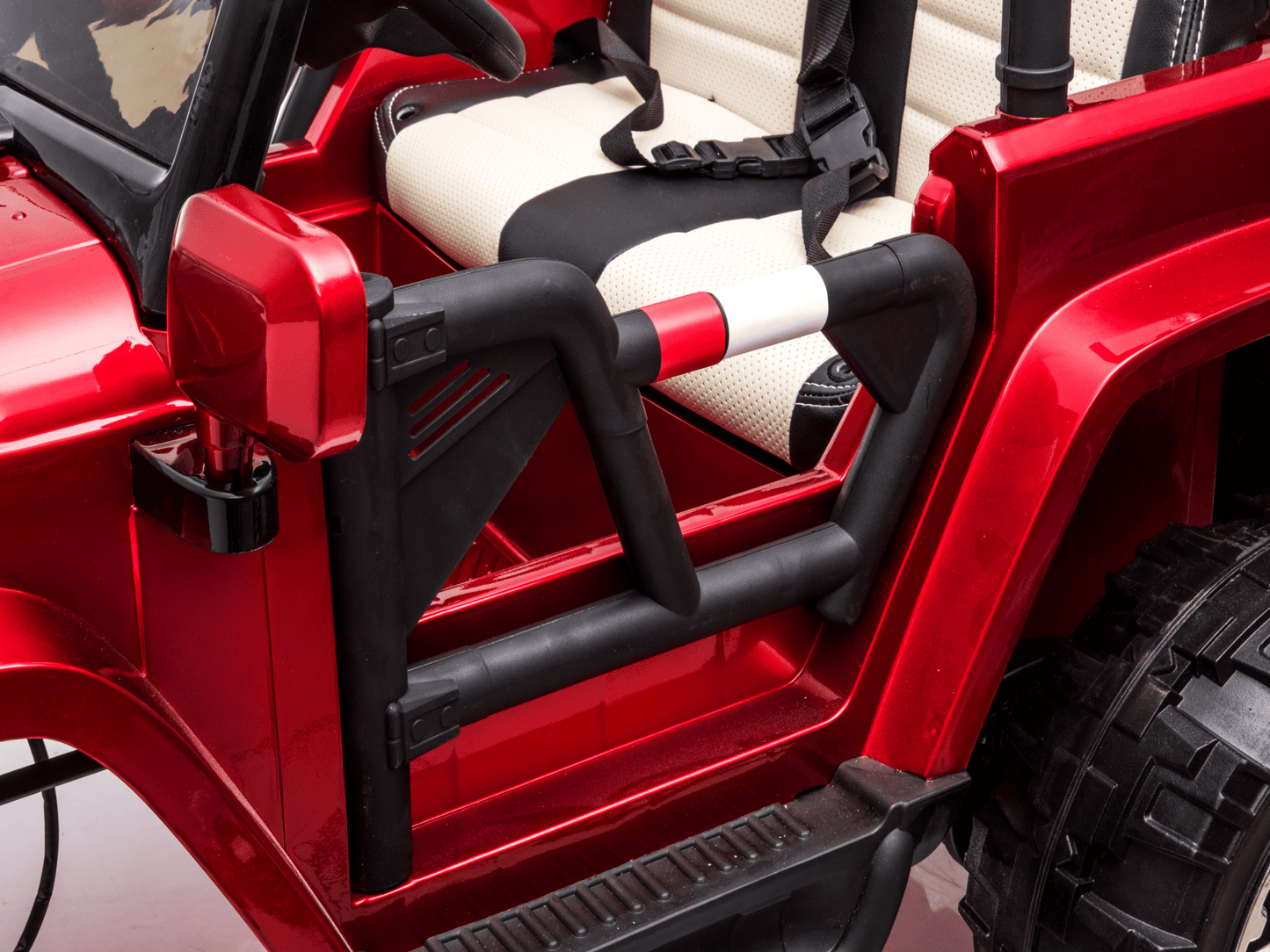 Magic Cars 24 Volt 2 Seater 4x4 Electric Ride On Jeep Style Rubber Tires Fully Loaded Truck UTV ATV For Kids Wireless Parental Control