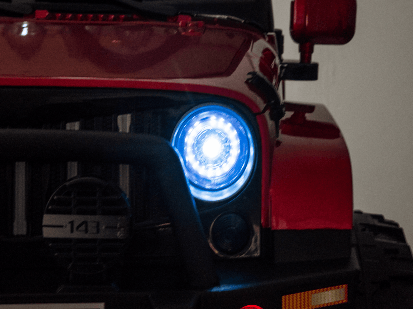 Magic Cars 24 Volt 2 Seater 4x4 Electric Ride On Jeep Style Rubber Tires Fully Loaded Truck UTV ATV For Kids Wireless Parental Control