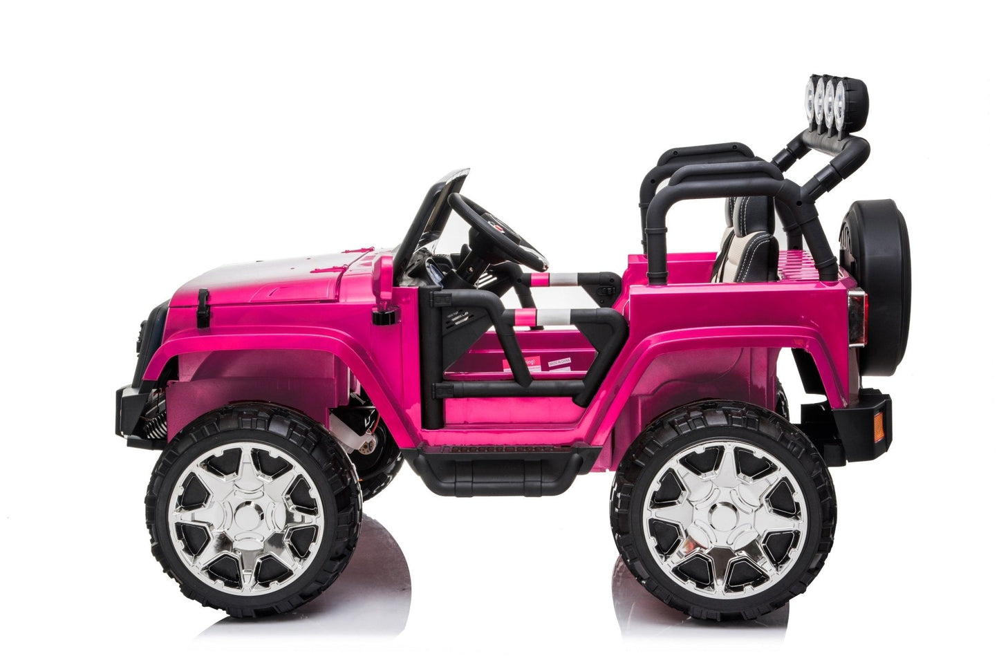 Magic Cars 24 Volt 2 Seater 4x4 Electric Ride On Jeep Style Rubber Tires Fully Loaded Truck UTV ATV For Kids Wireless Parental Control