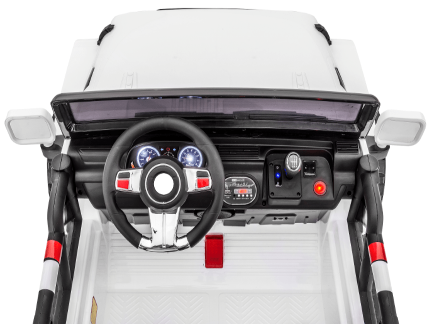 Magic Cars 24 Volt 2 Seater 4x4 Electric Ride On Jeep Style Rubber Tires Fully Loaded Truck UTV ATV For Kids Wireless Parental Control