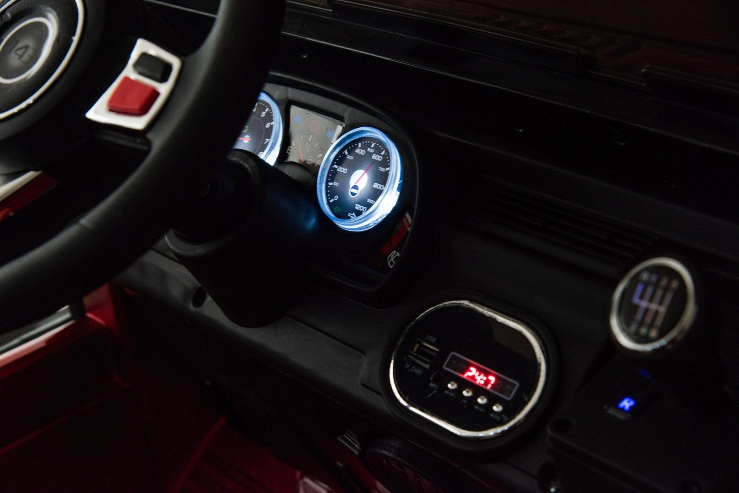 Magic Cars 24 Volt 2 Seater 4x4 Electric Ride On Jeep Style Rubber Tires Fully Loaded Truck UTV ATV For Kids Wireless Parental Control