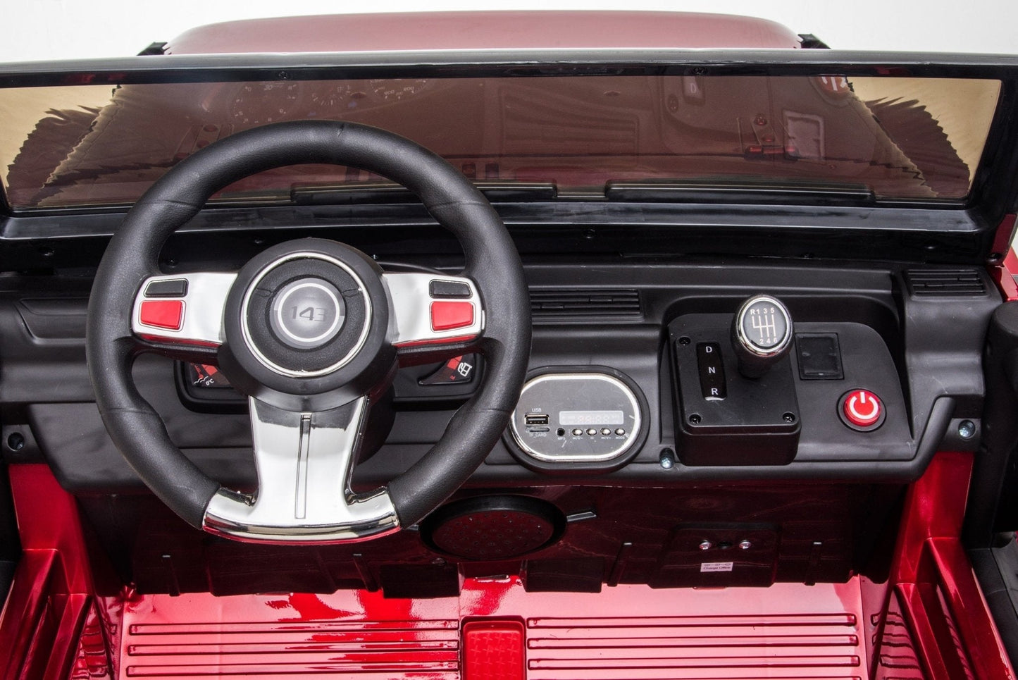 Magic Cars 24 Volt 2 Seater 4x4 Electric Ride On Jeep Style Rubber Tires Fully Loaded Truck UTV ATV For Kids Wireless Parental Control