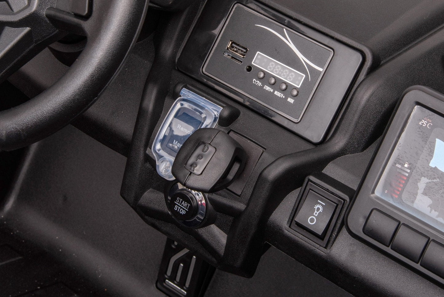 Magic Cars 4 Wheel Drive 2 Seater ATV Ride On UTV Quad Electric Buggy Truck Parental Control