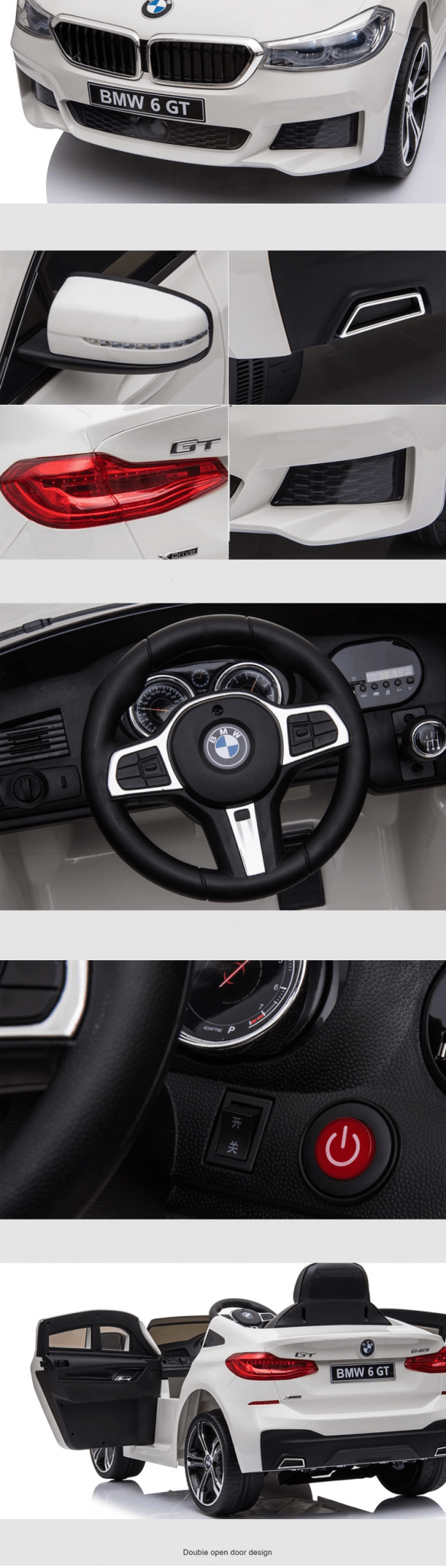 Magic Cars BMW 6 Series Gran Turismo Ride On Car For Children Wireless RC Parental Control