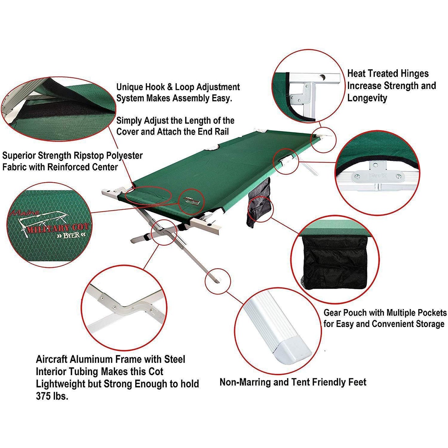 Maine Military Cot HD -- OUTLET STOCK