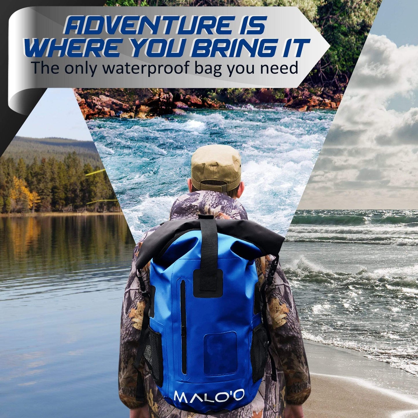 Malo'o DryPack 30 Liter Waterproof Backpack