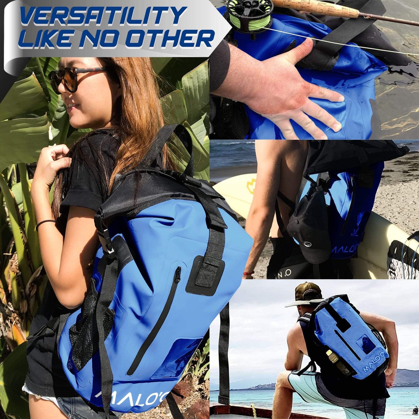 Malo'o DryPack 30 Liter Waterproof Backpack