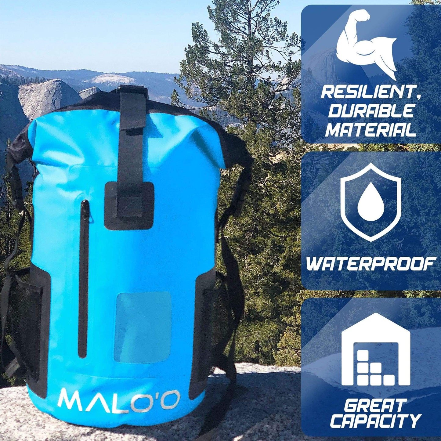 Malo'o DryPack 30 Liter Waterproof Backpack