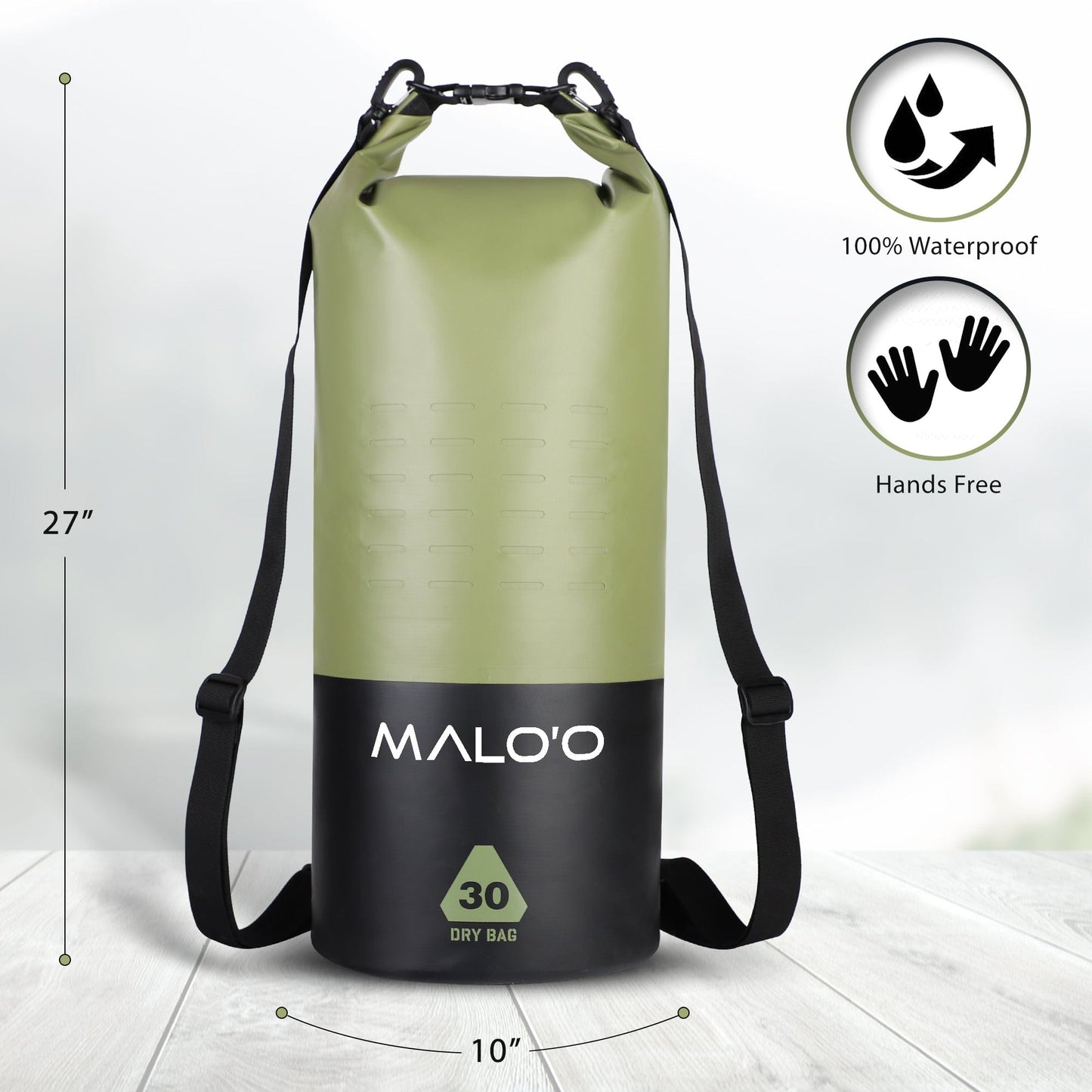 Malo'o DryPack 30 Liter Waterproof Bag