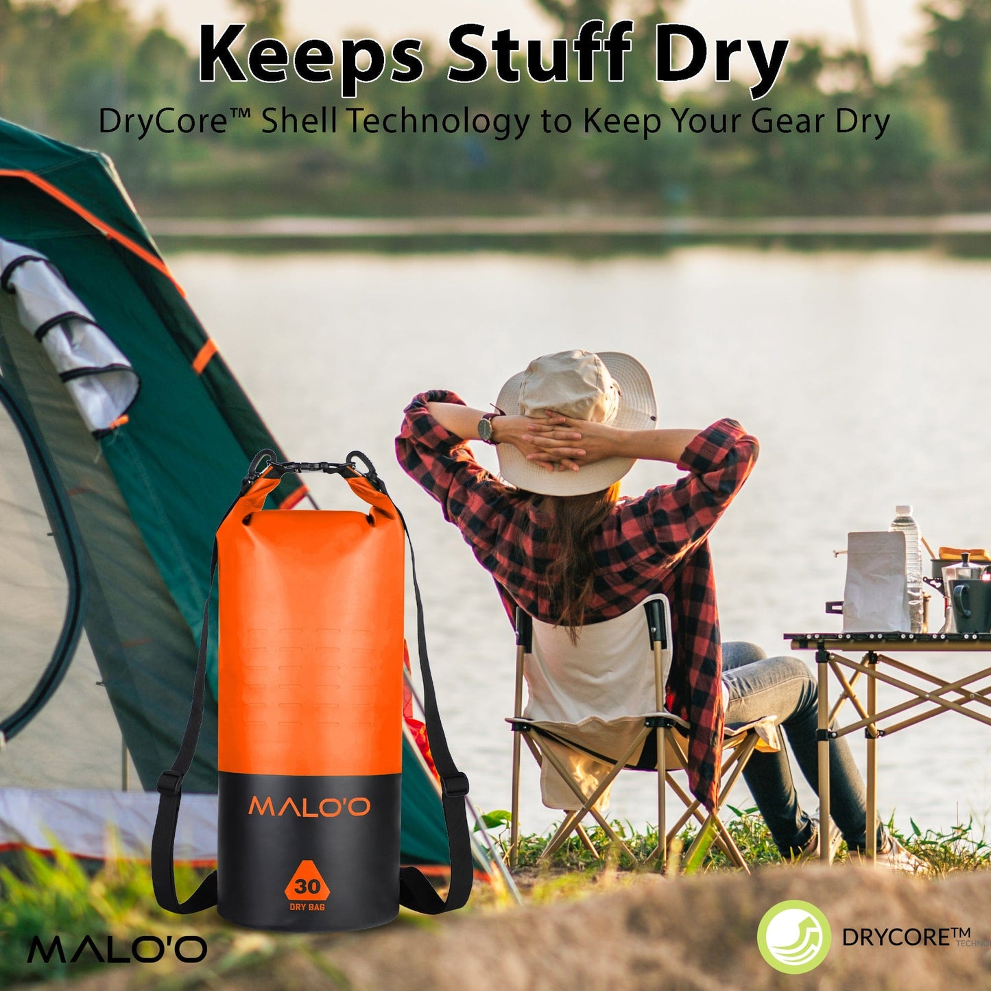 Malo'o DryPack 30 Liter Waterproof Bag