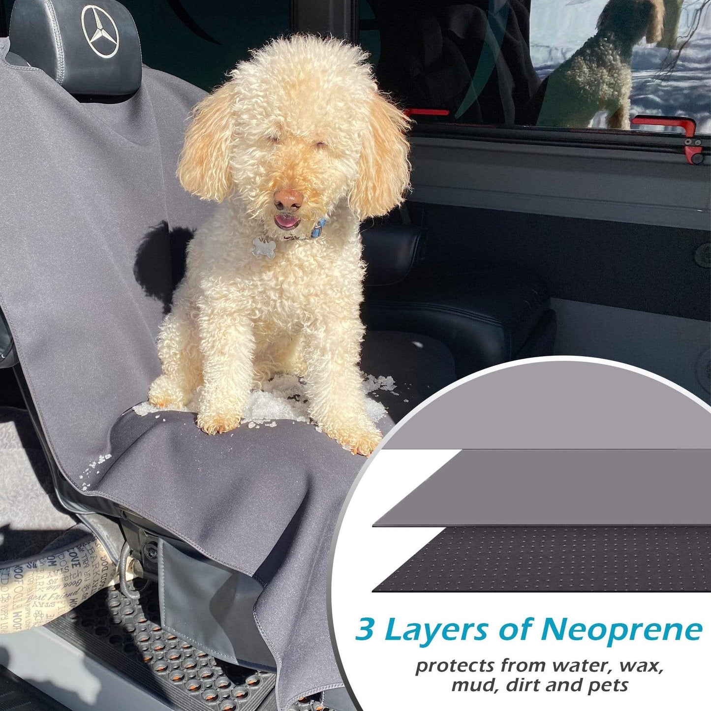 Malo'o SeatGuard Non-Slip Waterproof Car Seat Cover (2 Pack)