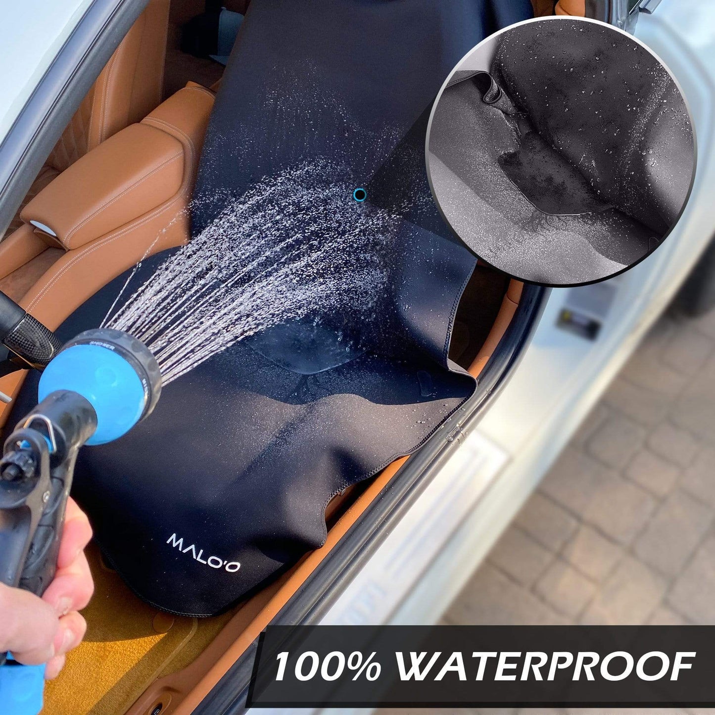 Malo'o SeatGuard Non-Slip Waterproof Car Seat Cover (2 Pack)