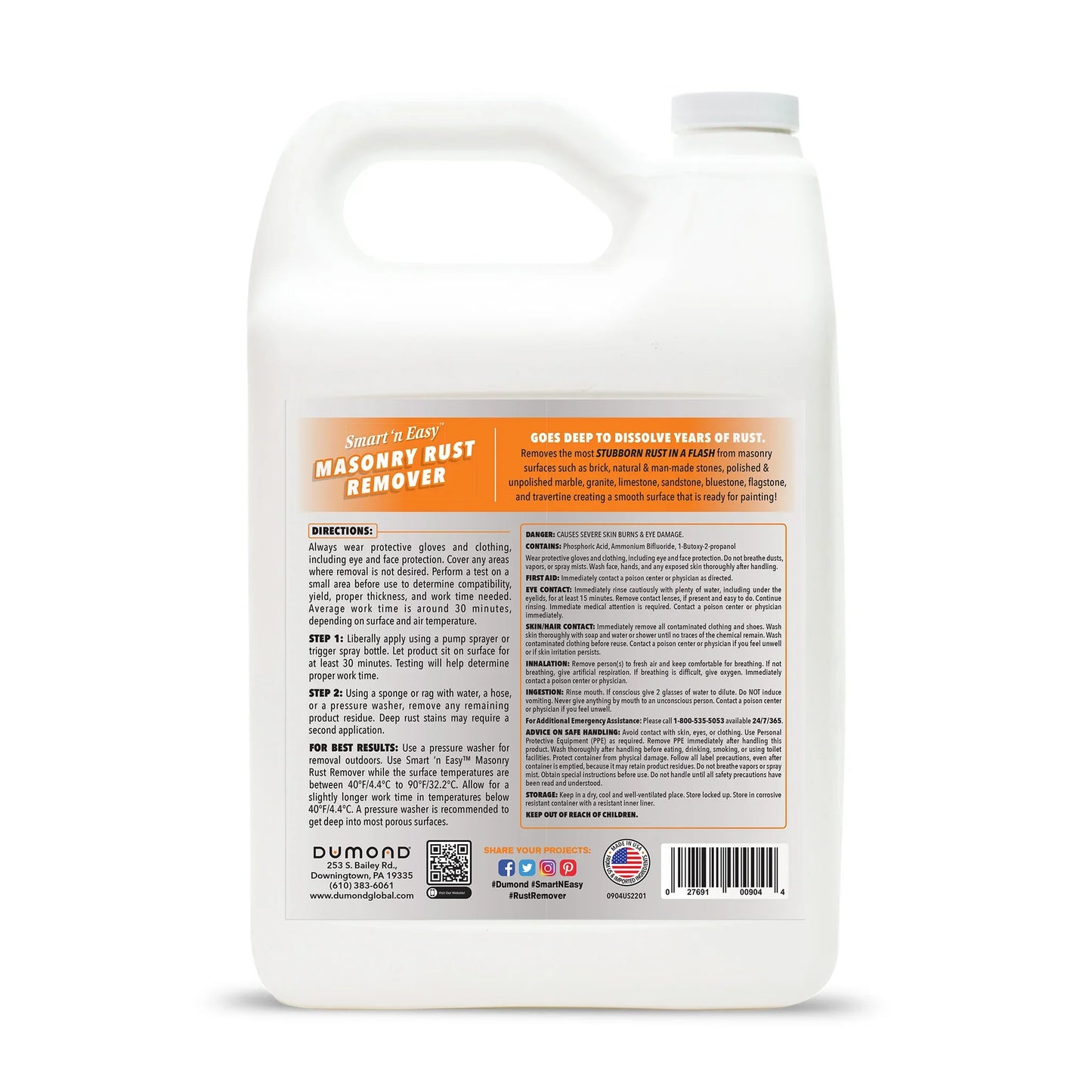 Smart ‘n Easy Stone and Masonry Rust Remover (1 Gallon)