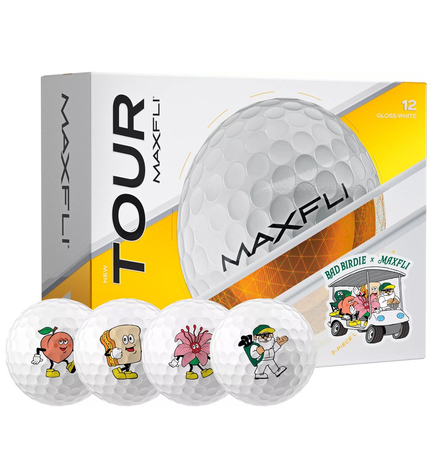 Bad Birdie x Maxfli Tour Amateurs Golf Balls