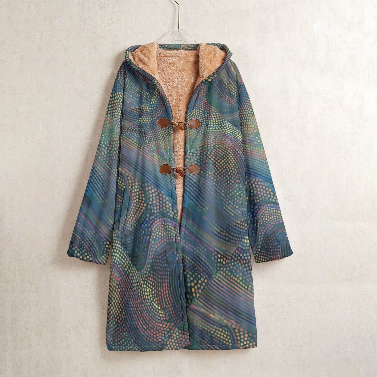 Maximalist Festival Coat for Burners — Long Fleece Windbreaker, Psychedelic Outerwear, Rave Camp Uniform, Alt Streetwear, Statement Trench
