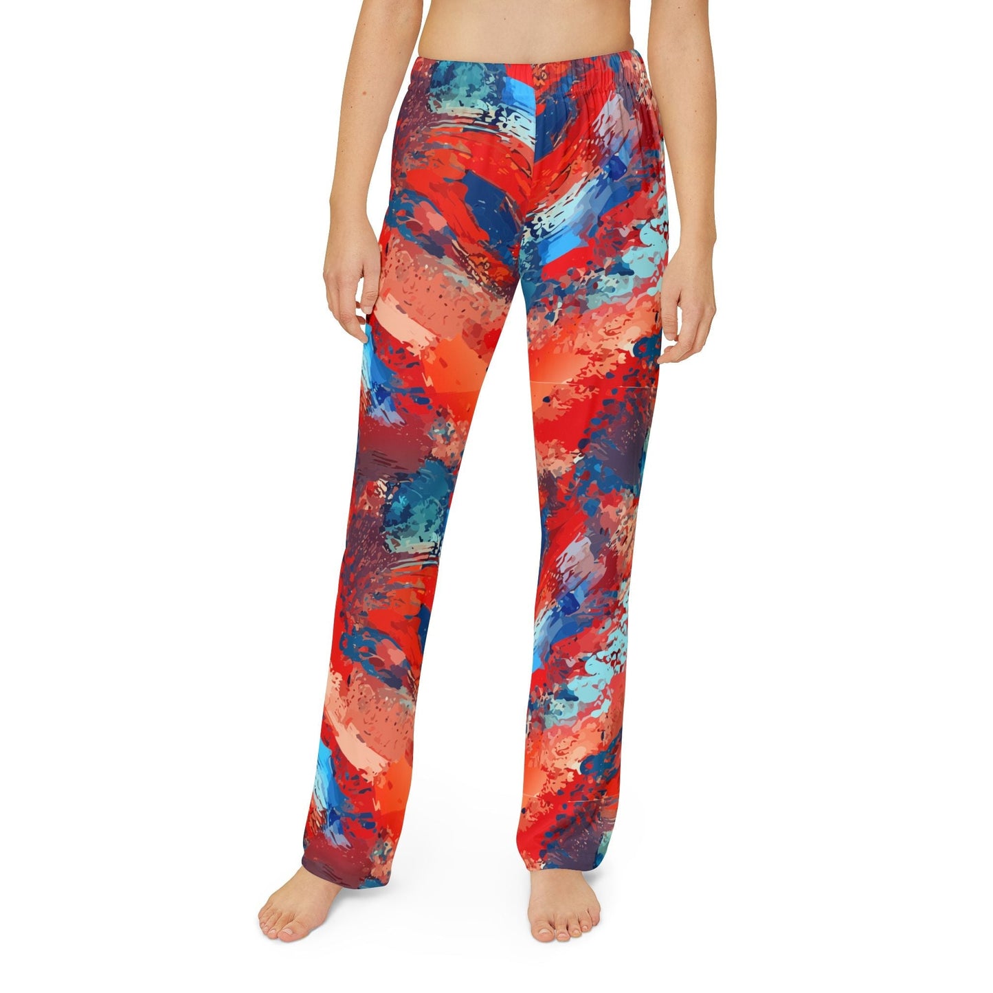 Maximalist Kids Joggers for Mini Self-Expressers — Abstract AOP Lounge Pants, Sensory-Friendly Toddler Wear, Wearable Art for Kids