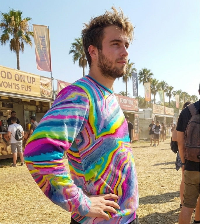 Melted Candy All-Over-Print Unisex Sweatshirt | 100% Cotton 310GSM