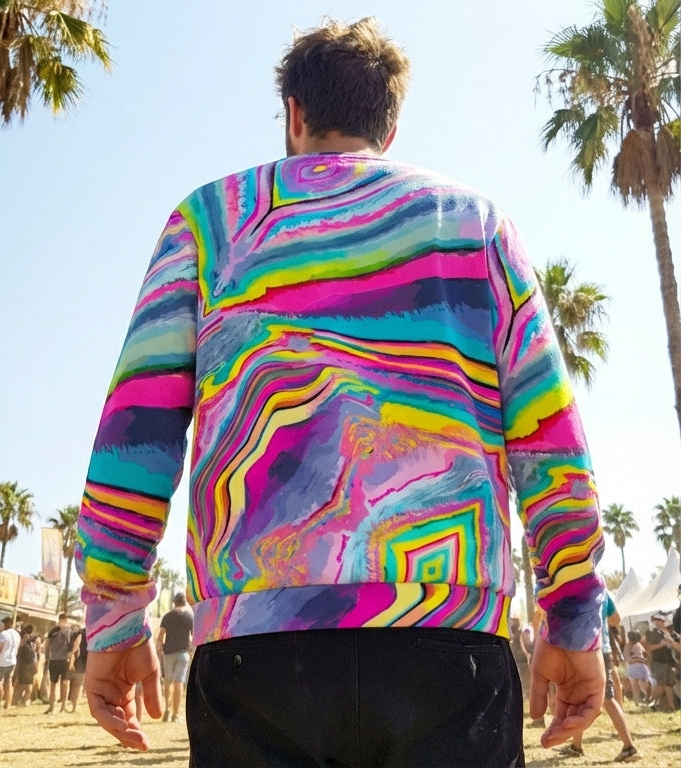 Melted Candy All-Over-Print Unisex Sweatshirt | 100% Cotton 310GSM