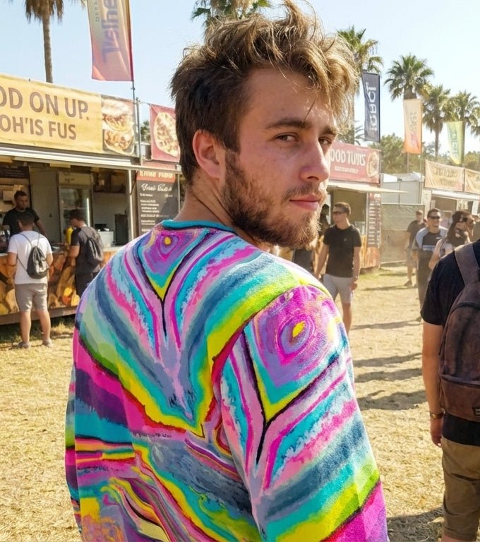 Melted Candy All-Over-Print Unisex Sweatshirt | 100% Cotton 310GSM