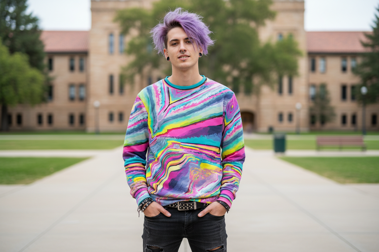 Melted Candy All-Over-Print Unisex Sweatshirt | 100% Cotton 310GSM