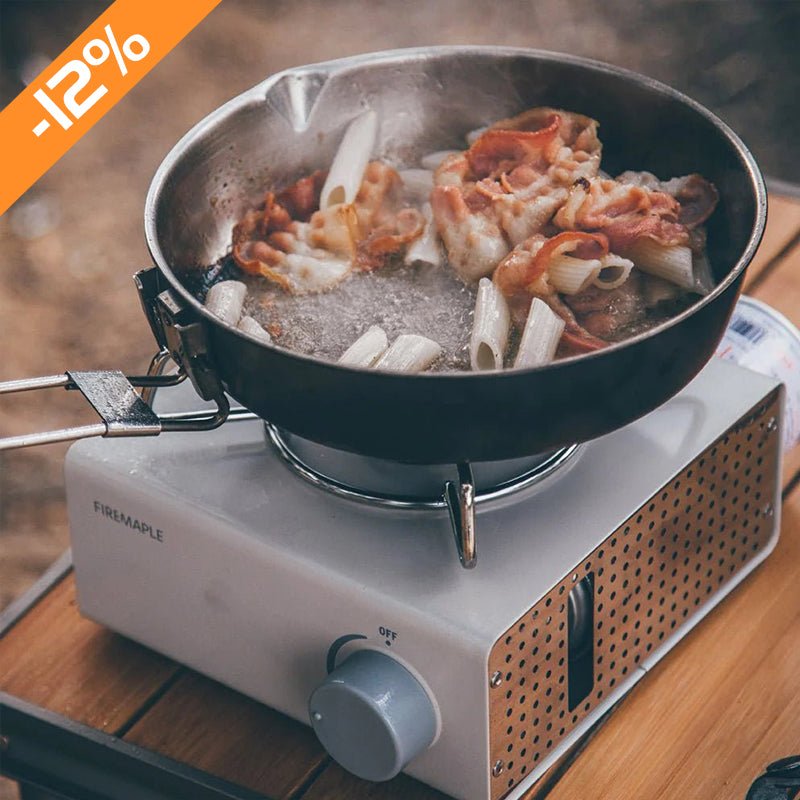 Multifunctional LAC BUTANE GAS STOVE & STAINLESS STEEL FRYPAN Set