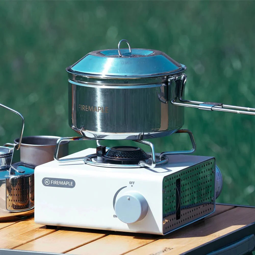 Multifunctional LAC BUTANE GAS STOVE & STAINLESS STEEL FRYPAN Set
