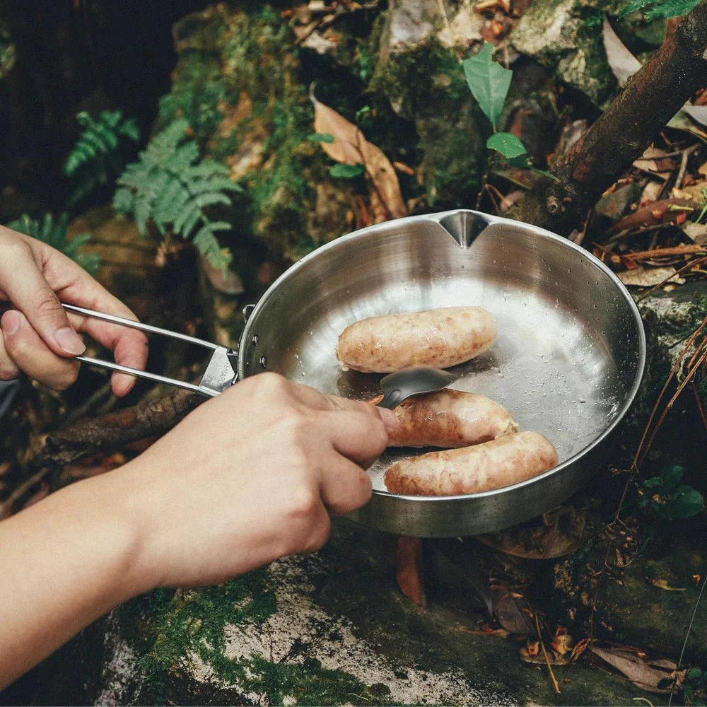 Multifunctional LAC BUTANE GAS STOVE & STAINLESS STEEL FRYPAN Set