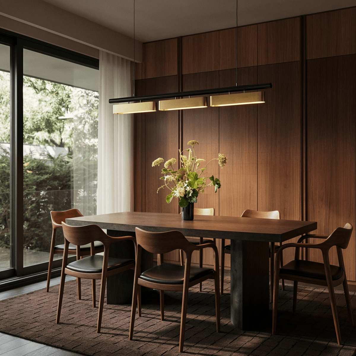 Modern Stainless Steel Linear Chandelier With Multi Head Design