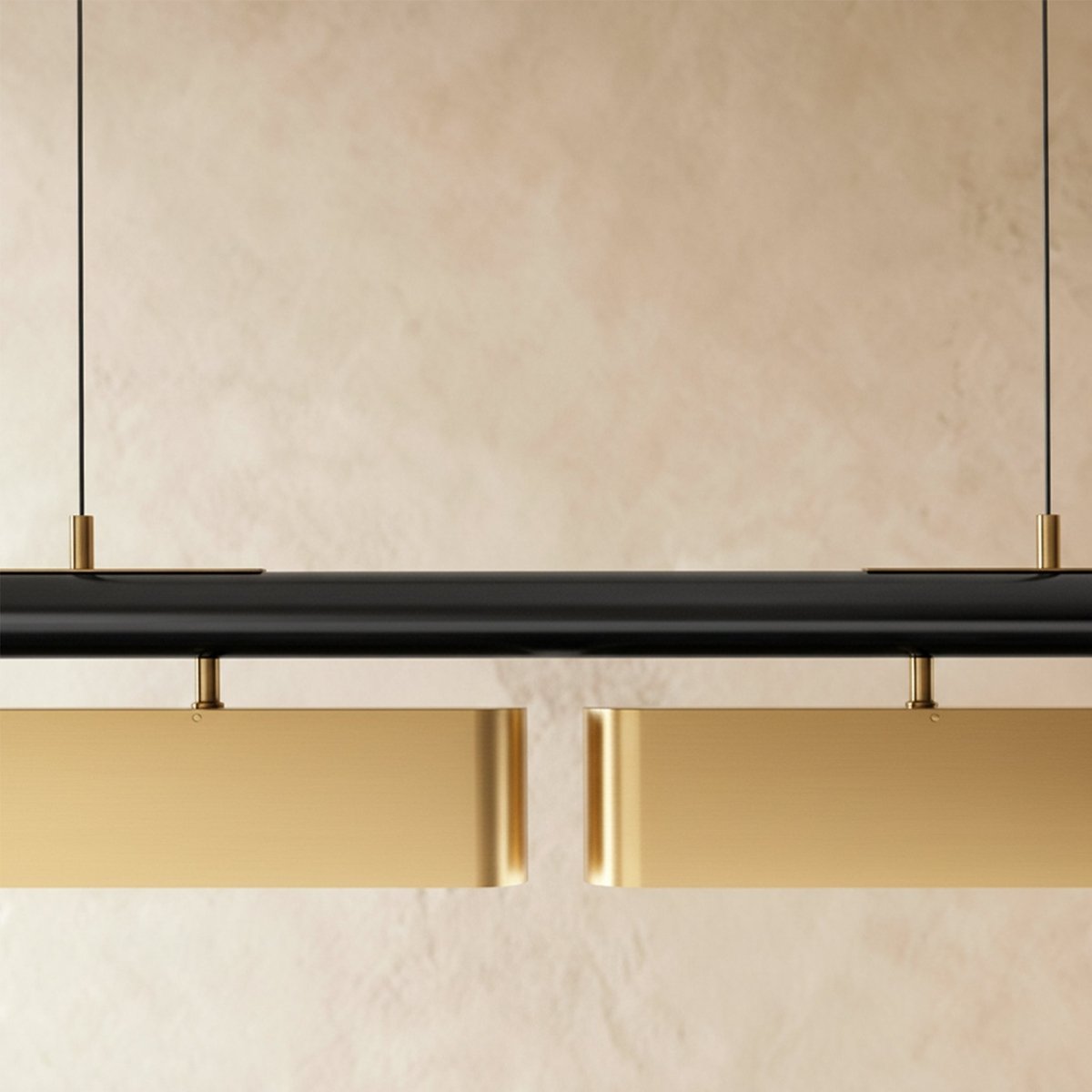 Modern Stainless Steel Linear Chandelier With Multi Head Design