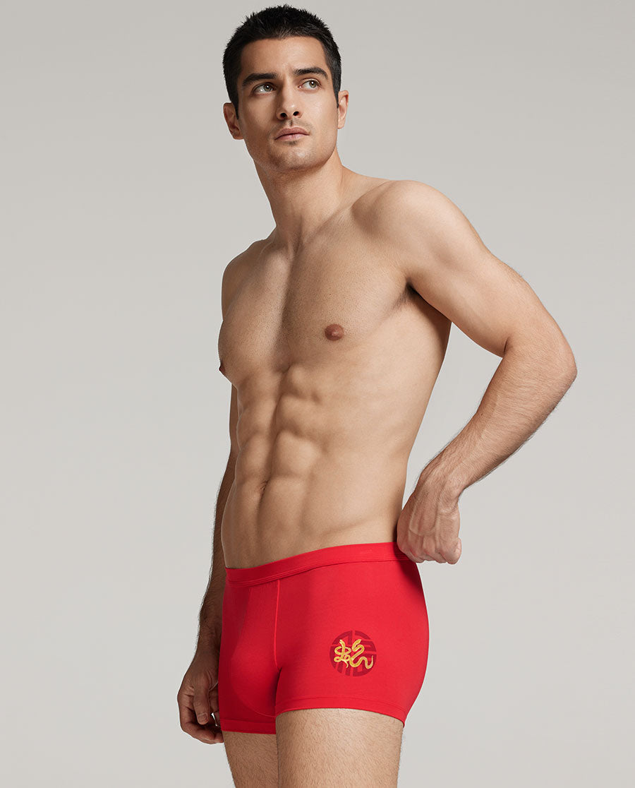 Aimer Men Year of the Snake Red Trunk