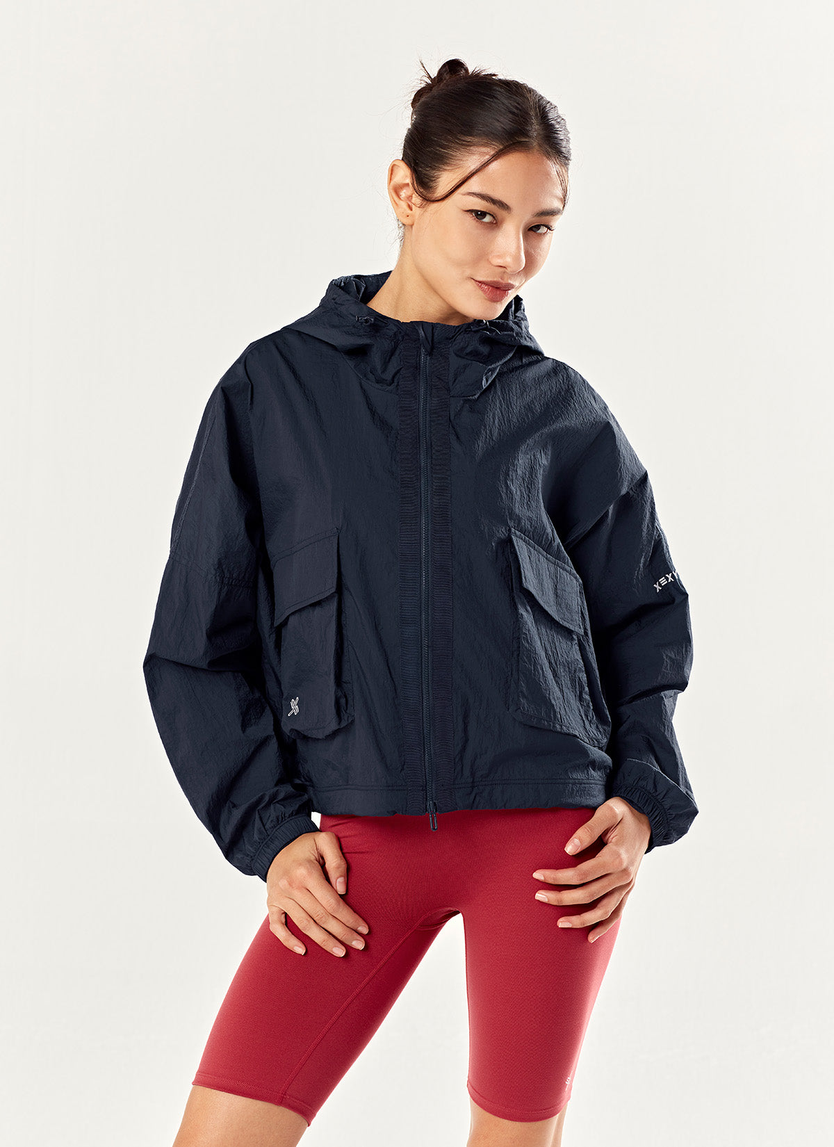 Crop Hood 2-Way Windbreaker