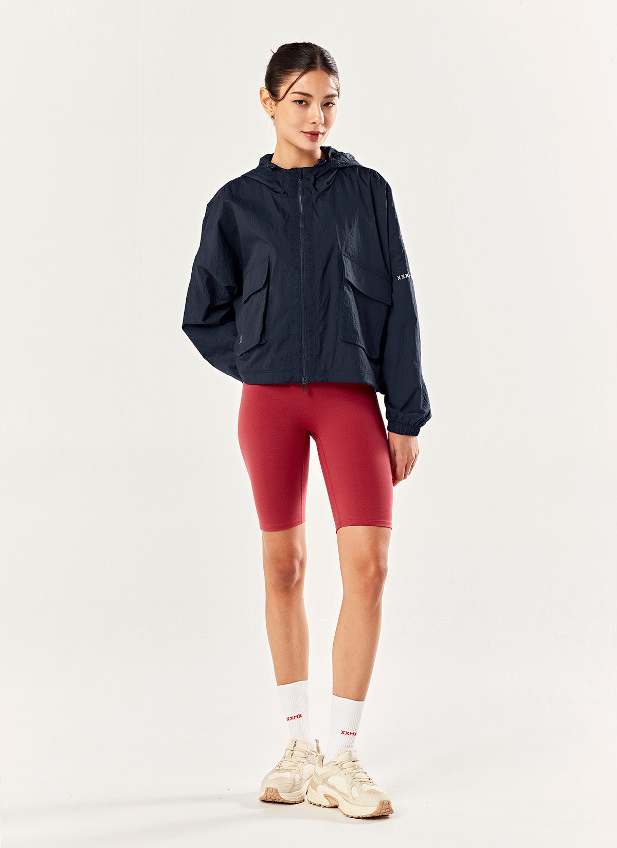 Crop Hood 2-Way Windbreaker