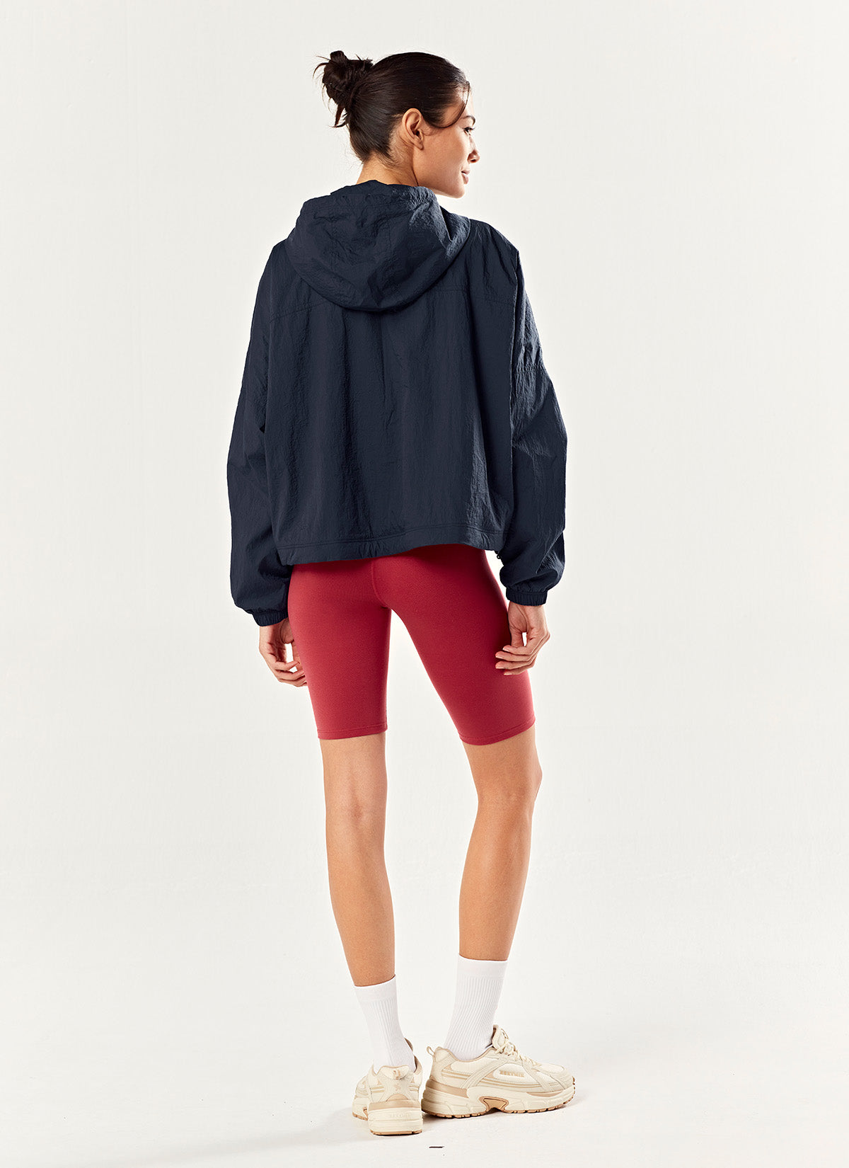 Crop Hood 2-Way Windbreaker