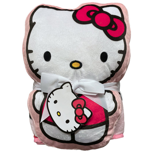 Hello Kitty Super Soft Shaped Pillow & Throw Set, 40" x 50"