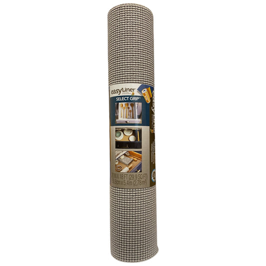 Duck Select Grip EasyLiner Brand Shelf Liner, 20 in. x 18 ft., Grey
