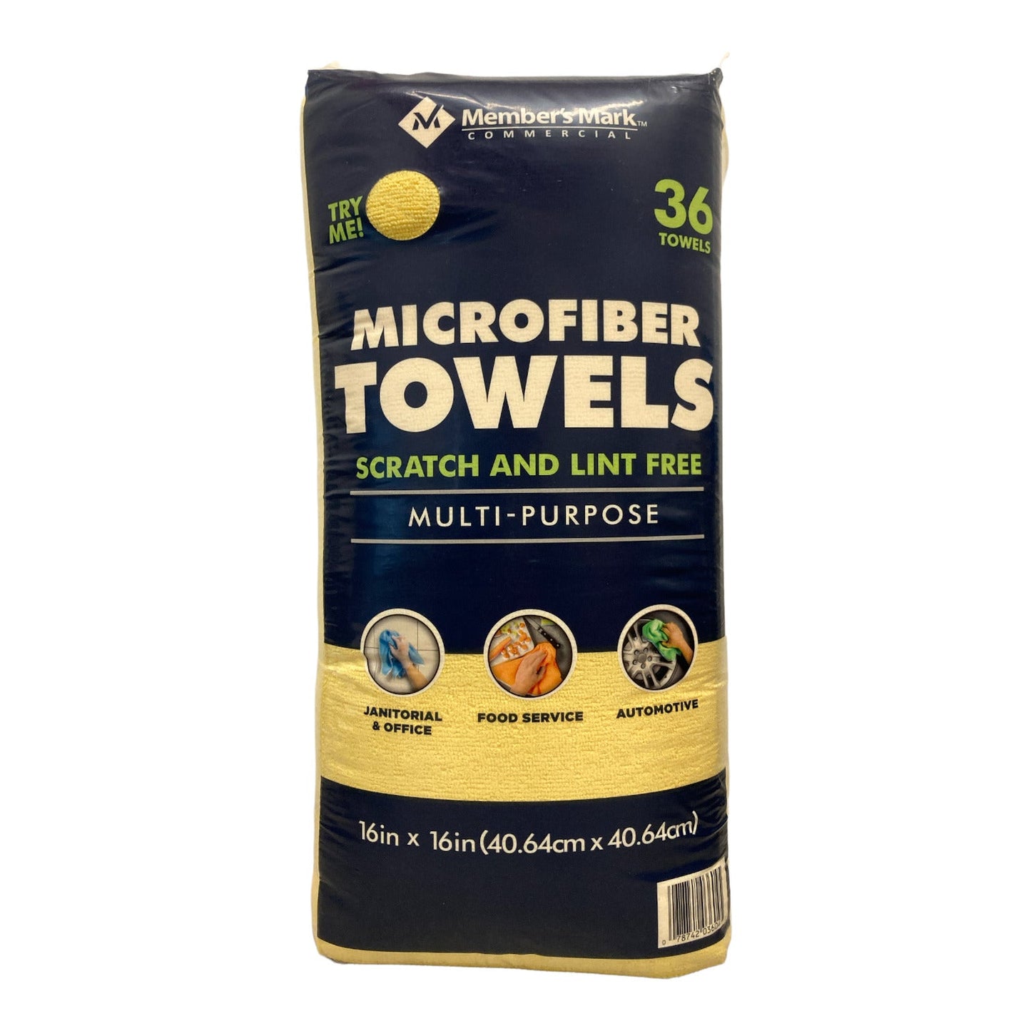 Member's Mark Multi-Purpose Lint & Scratch Free Microfiber Towels 36Pk