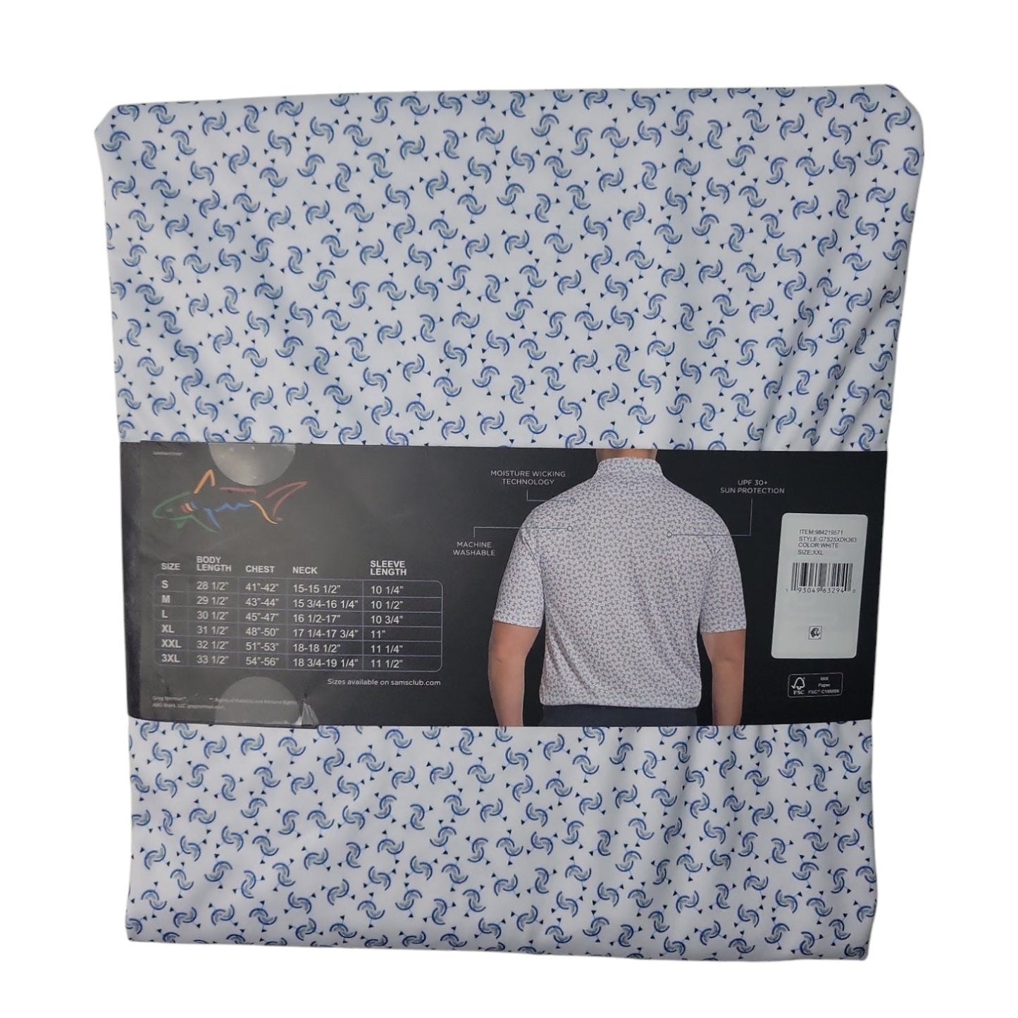 Greg Norman Men's Moisture Wicking Performance Golf Polo