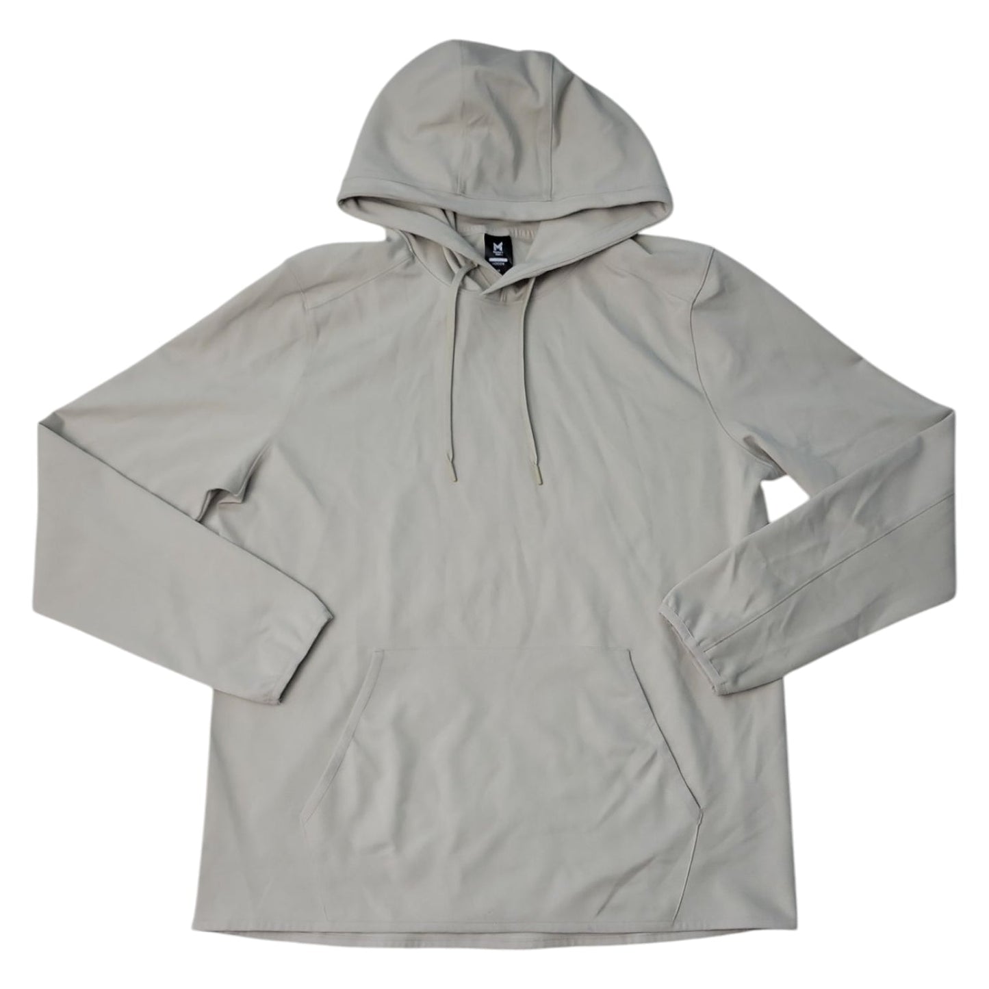 Member's Mark Men's Kangaroo Pocket Drawstring Luxe Hoodie (Flax, XL)