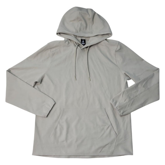 Member's Mark Men's Kangaroo Pocket Drawstring Luxe Hoodie (Flax, XL)
