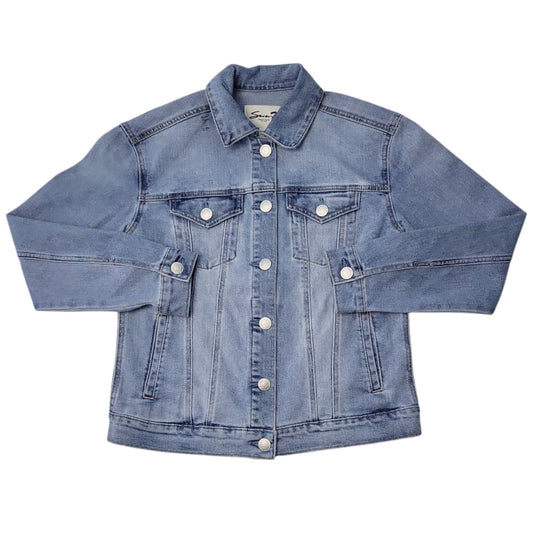 Seven7 Women's Denim Relaxed Fit Midweight Trucker Jacket