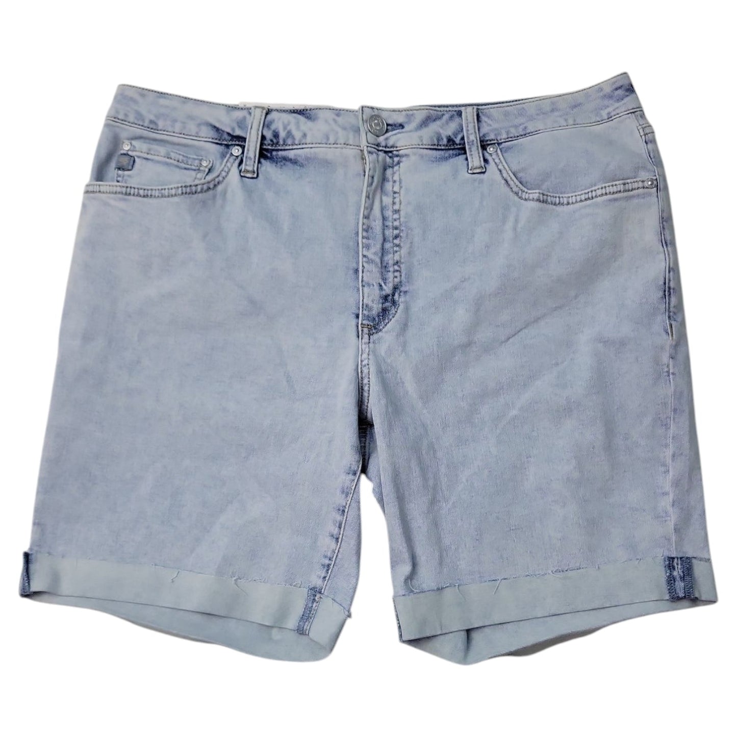 Seven7 Women's Bermuda Mid Rise Stretch Denim Short