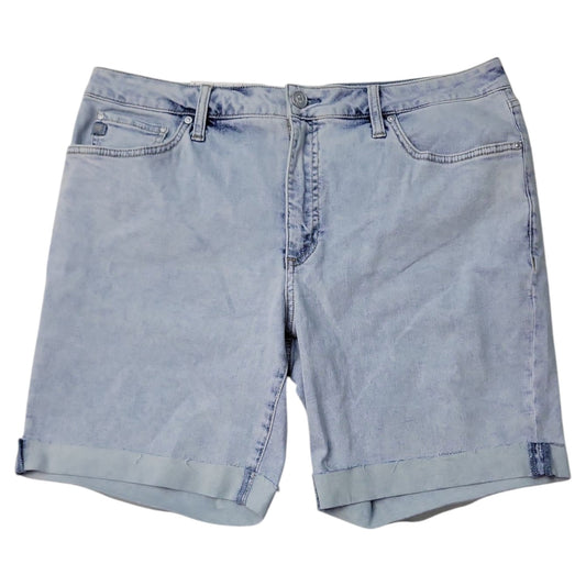 Seven7 Women's Bermuda Mid Rise Stretch Denim Short